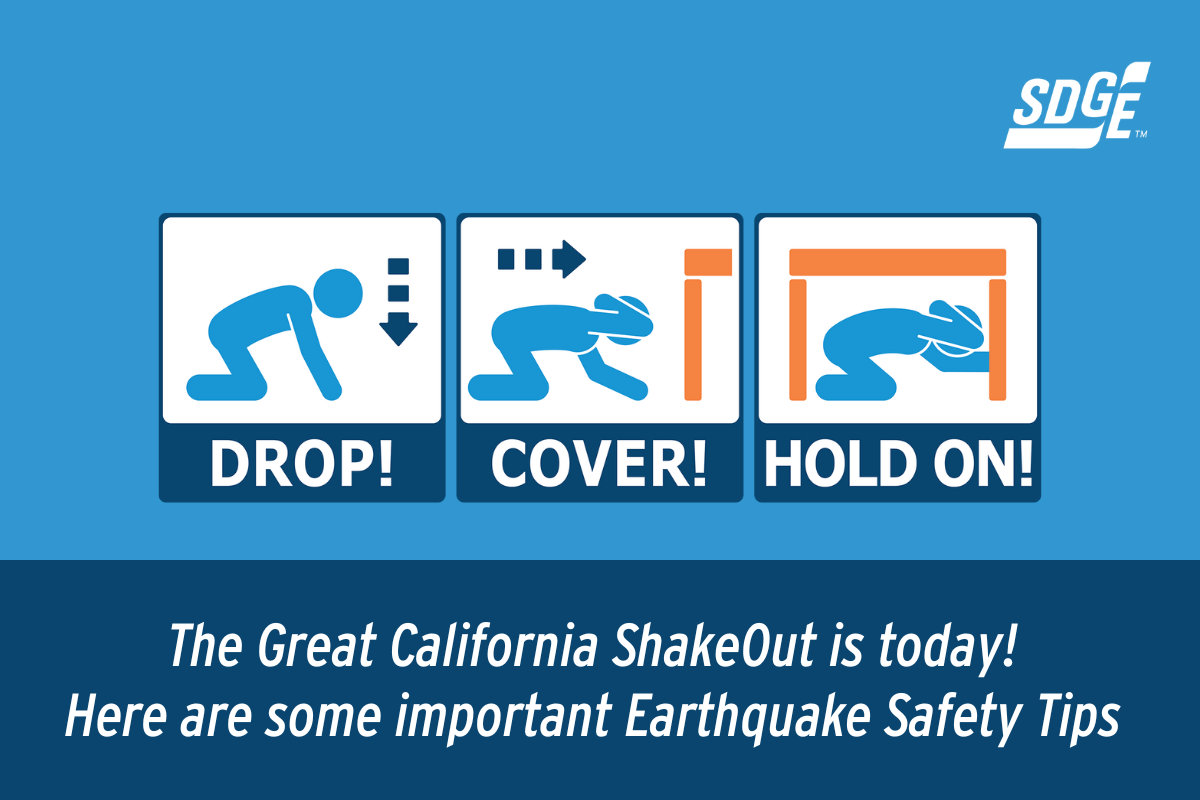The Great California ShakeOut is today! Here are some important
